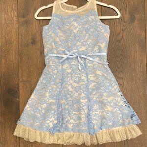 Blue Lace Kids Dress
